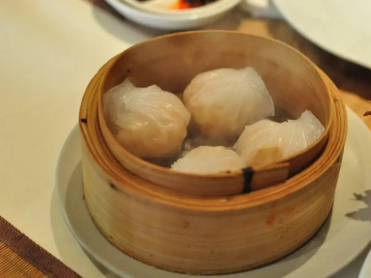 Cheung-Hing-Chinese-restaurant-shrimp-dumpling-dim-sum-CA Shrimp dumpling dim sum at Cheung Hing, a Chinese restaurant in CA